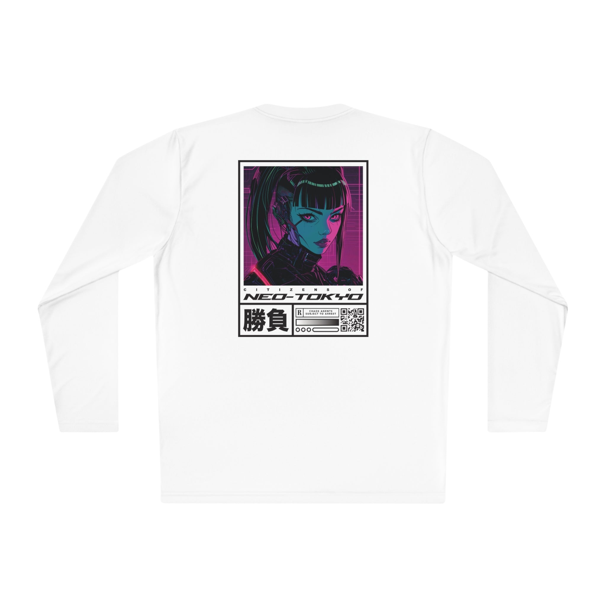 Ghost White Unisex Lightweight Long Sleeve Tee - Citizens of Neo 
