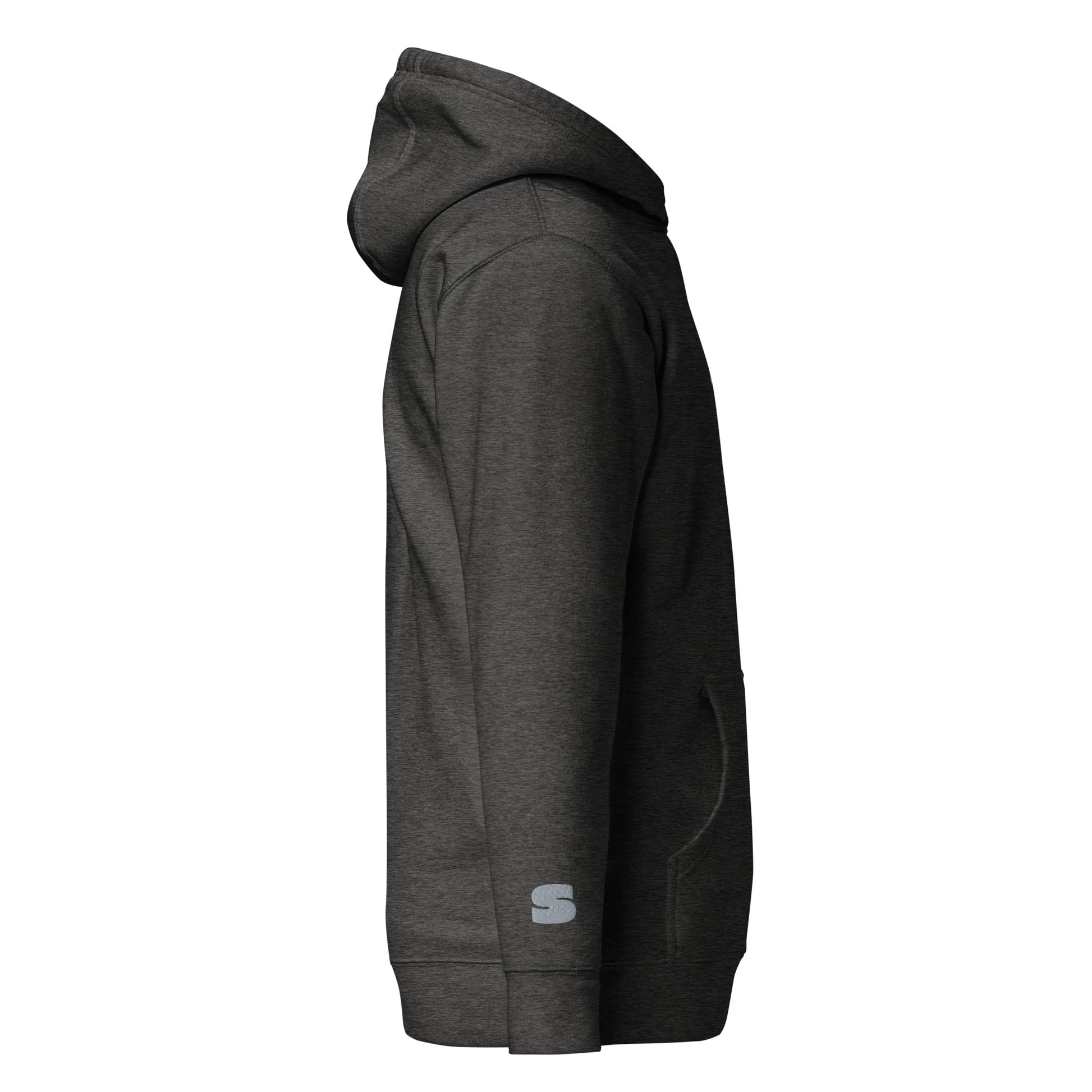 AON WOMEN'S CONTRAST HOODIE - BLACK/CHARCOAL - AonActivewear